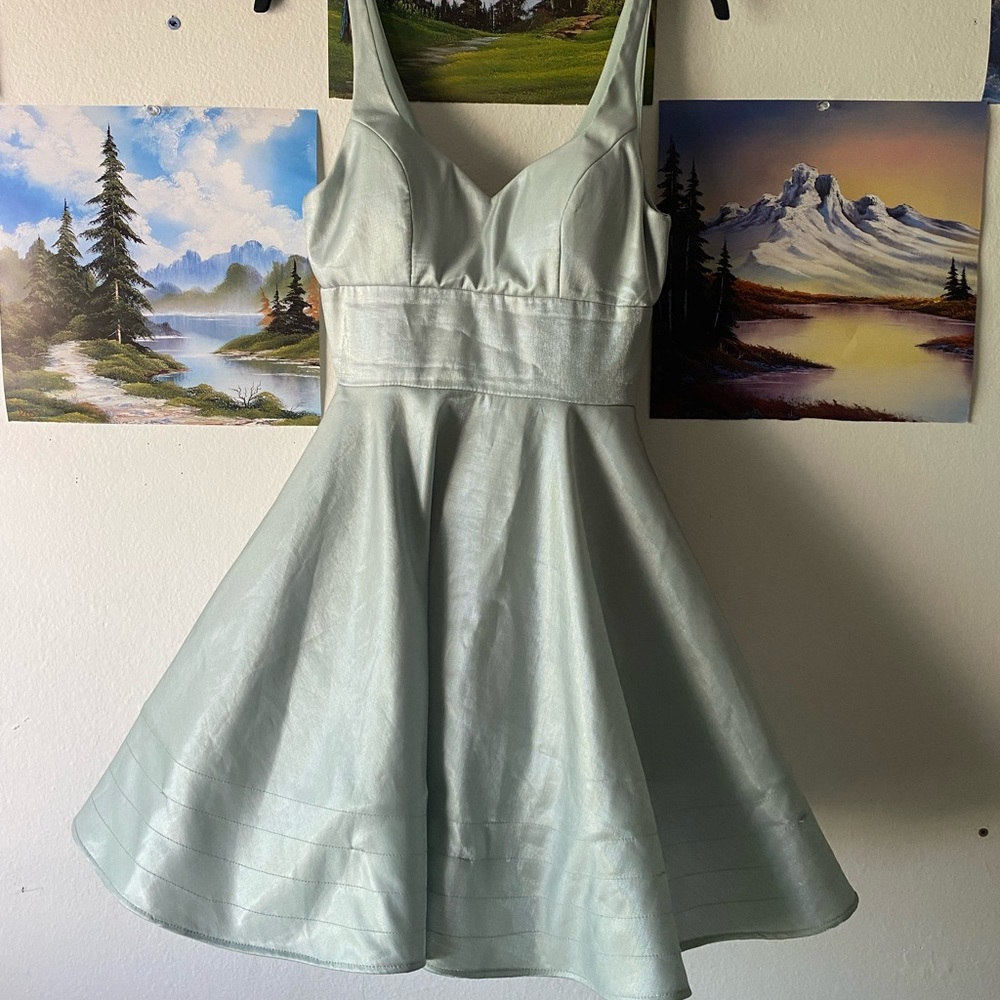Juniors Mint Formal Dress (with pockets)